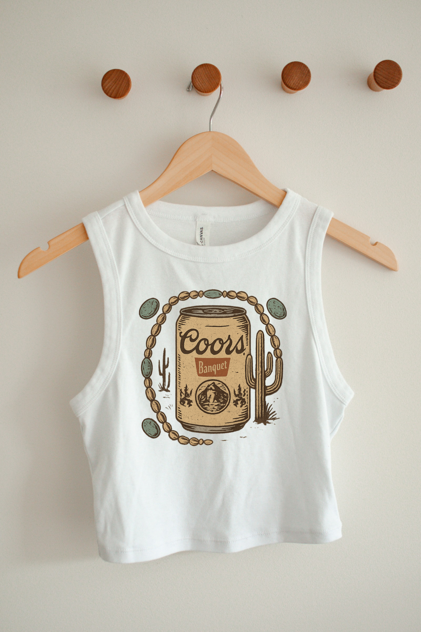 Gunpowder and Glam Boutique - Wholesale Tank Top - Women's - Old School Beer Cropped Tank1