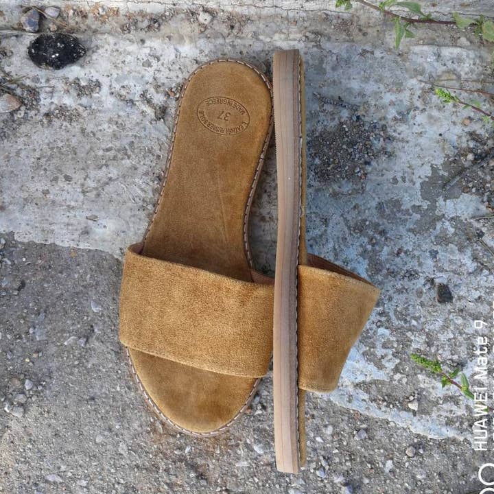 Sandálias Gregas, Mules, Slides e Chinelos de Camurça por atacado de Madammeshushu