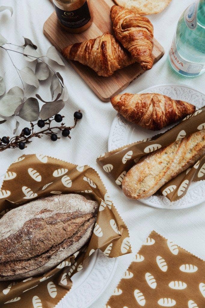 NUTS Innovations - Wholesale Food Storage Wrap/Bag - natural bread towel made from beeswax cloth3