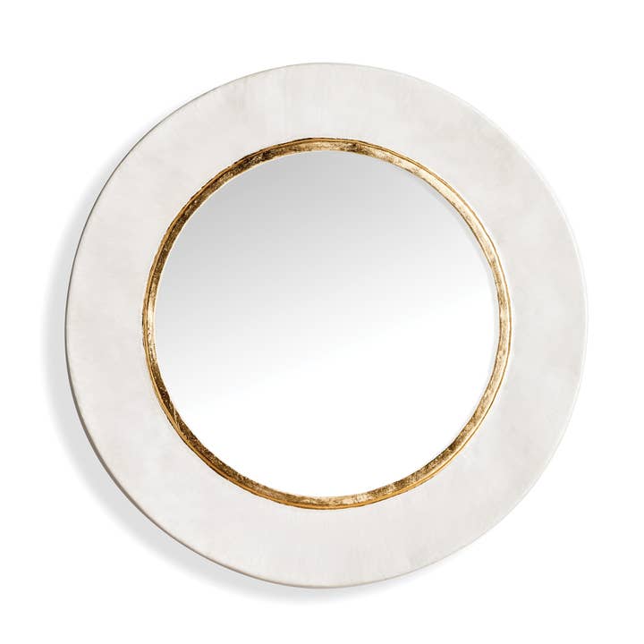 White Gold Annadel Mirror for wholesale on Faire