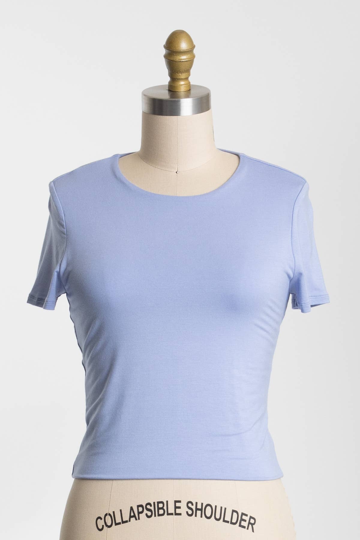 Final Touch - Wholesale Knit Top - Women's - Rayon Modal Basic Crop Top - T3107343