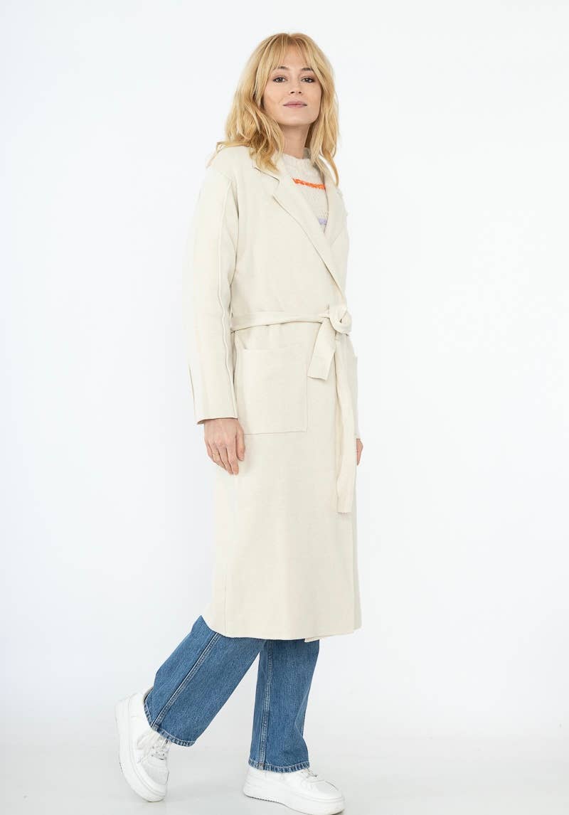 LINEN & COTTON HOUSE - Wholesale Coat - Women's - Classic knitted coat 13103. FALL WINTER CLOTHING7