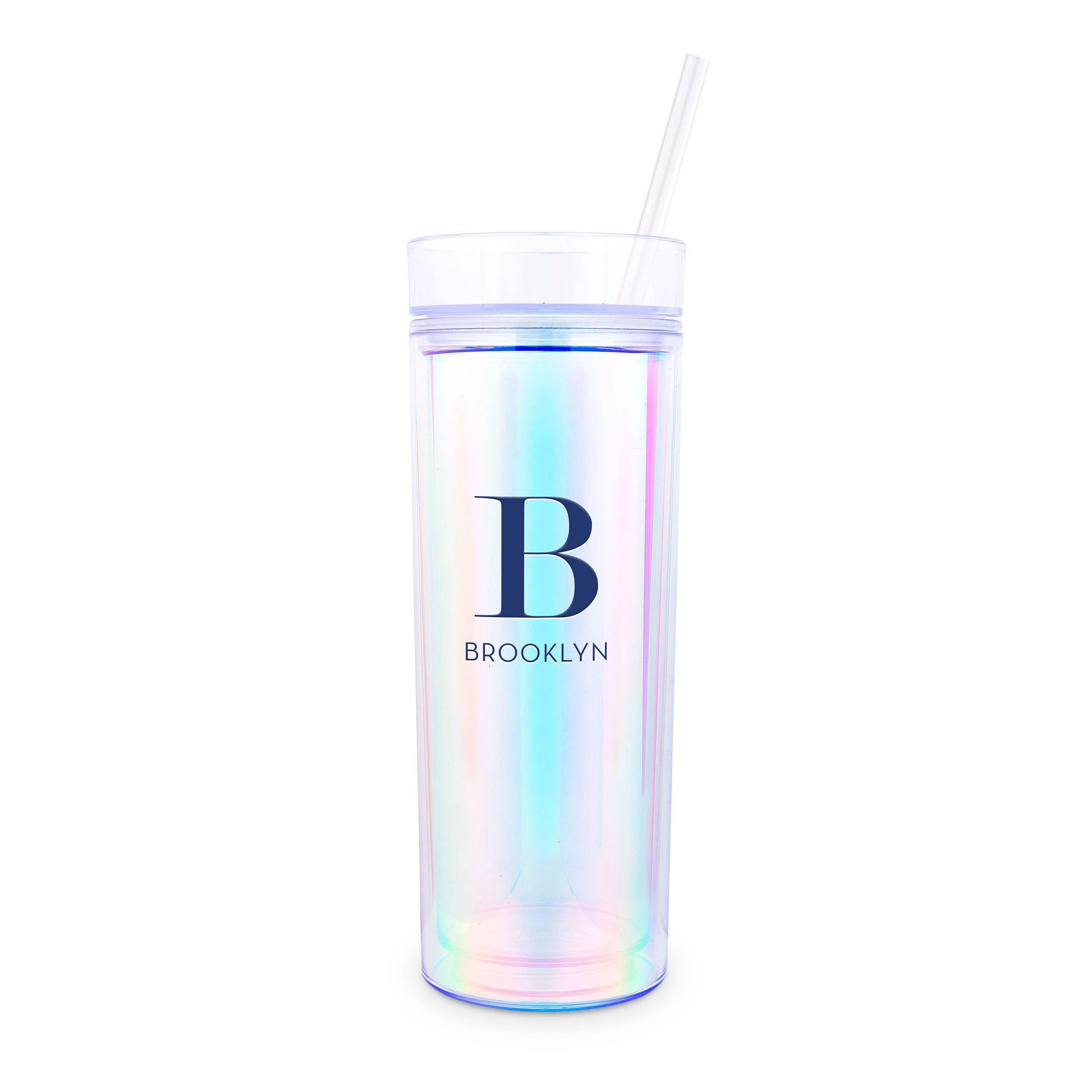 Weddingstar Inc. – wholesale Insulated mug/tumbler – 17 oz. Insulated Plastic Drink Tumbler-Modern Serif Monogram7
