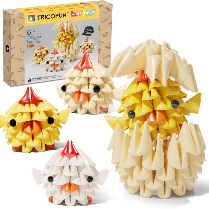 TRICOFUN™ Dieren kuikens bouwset (1180-CHICKSET) voor wholesale door Tricofun