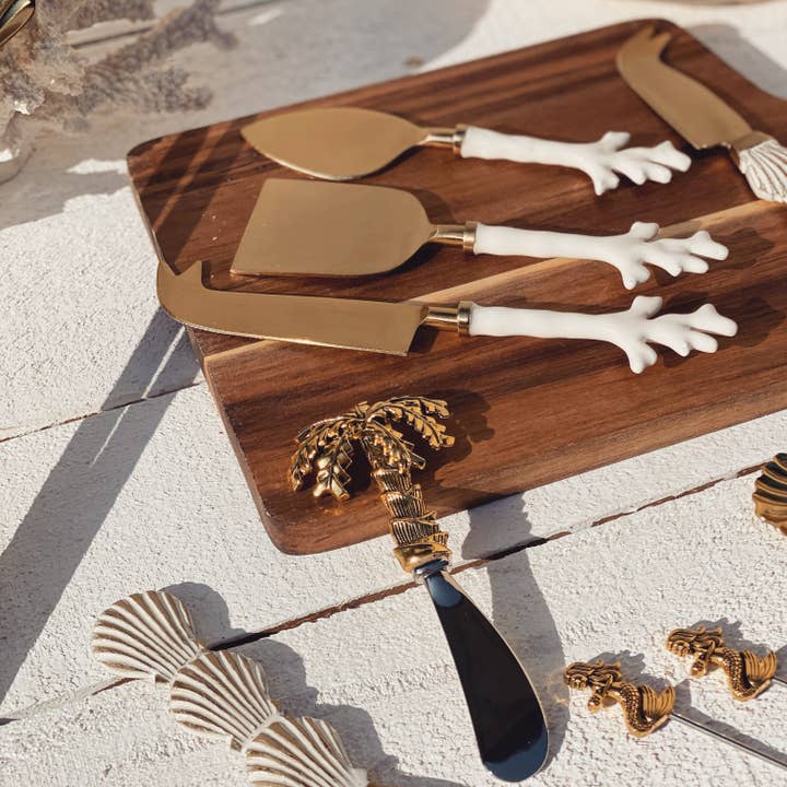 saide. - Wholesale Cheese spreader - white coral cheese knife | set12