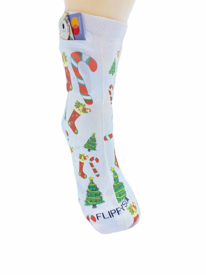 Christmas Zipper Socks for wholesale by Flippysox