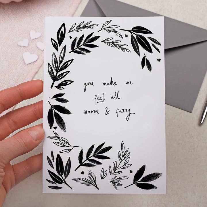 Making Meadows Ltd - Wholesale Valentine's Day card - Joke Valentine Card | Funny Anniversary Monochrome Card1