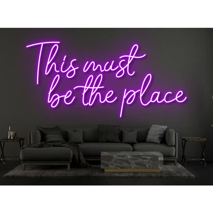 Glow Neon - Wholesale Neon Sign - This Must Be The Place Neon Sign, Wall Decor For Store