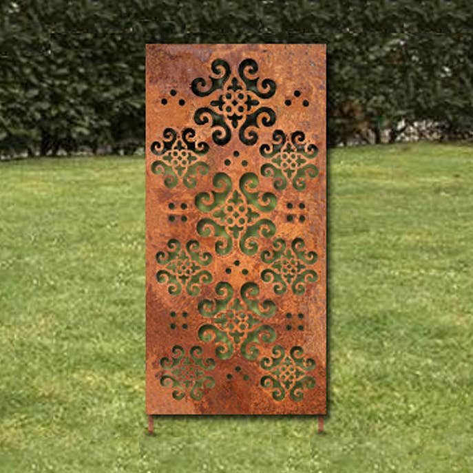 Outdoor Privacy Panels & Metal Wall Sculptures for wholesale by Rustica Ornamentals