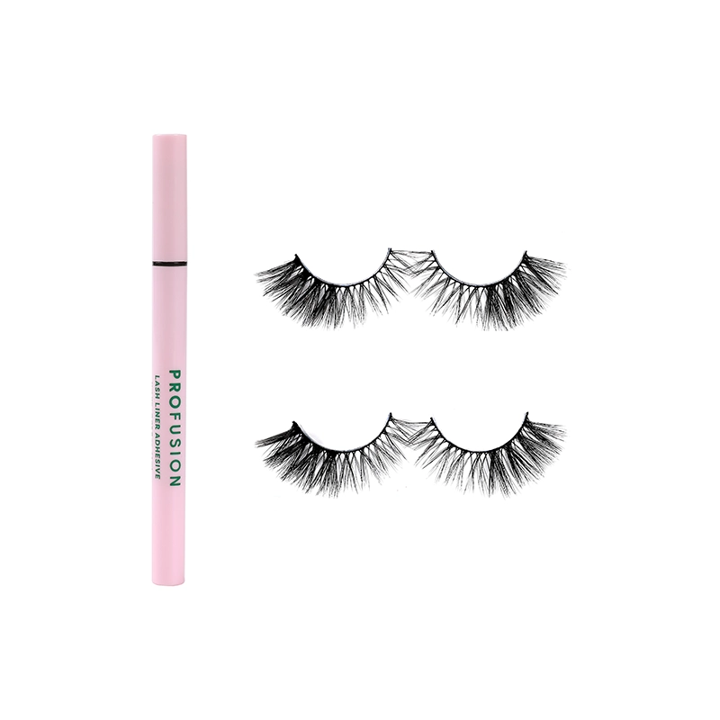 Profusion Cosmetics - Wholesale False/Fake Eyelashes - Matcha Love-2Pairs Natural-Looking Flexible Eyelashes & Glue1
