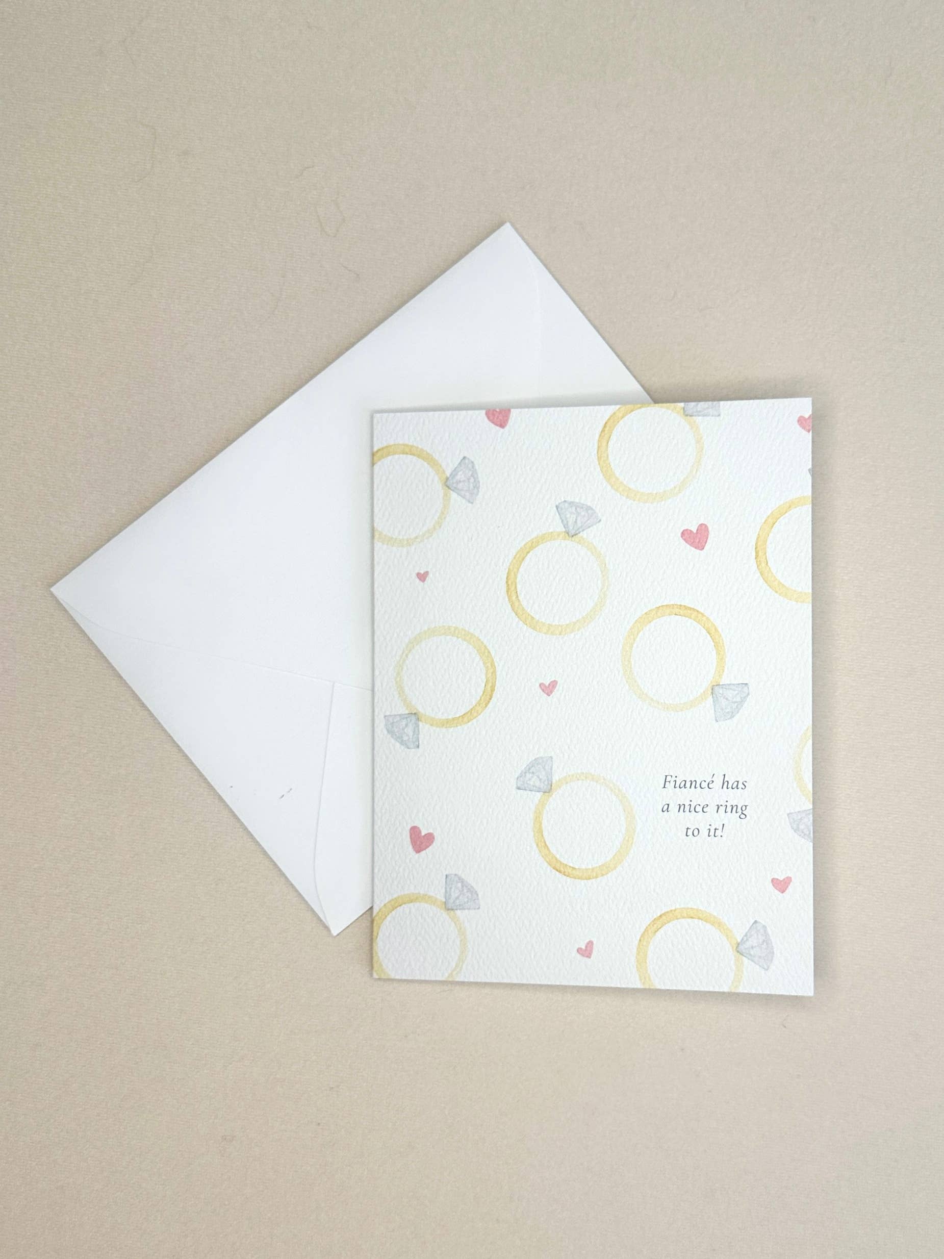 Korynne and Company - Wholesale Everyday Greeting Card - Fiancé Has a Nice Ring to It – Engagement Greeting Card3