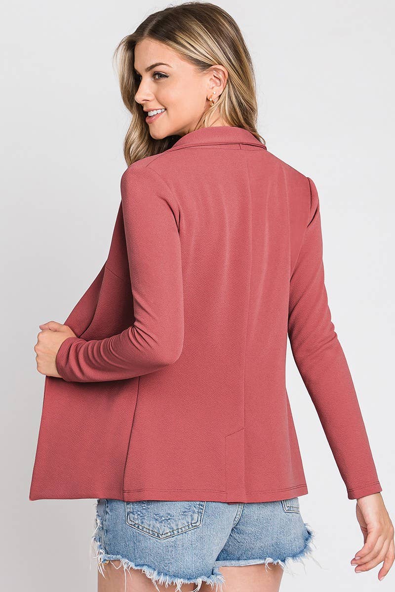 NINEXIS - Wholesale Blazer - Women's - CWOBL093_LONG SLEEVE TAILORED WITH A DRAPED BLAZER16