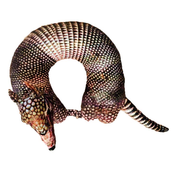 Almohada de cuello Armadillo, peluche de peluche para venta al por mayor de Texas Toy Distribution