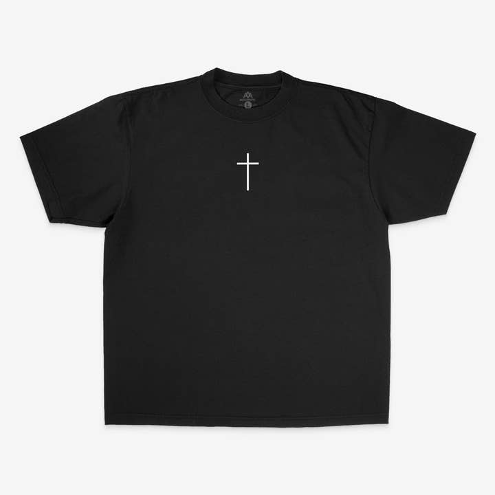Malta Apparel LLC - Wholesale Screen printed t-shirt – unisex - Jesus Saved My Life PUFF PRINT - Black1