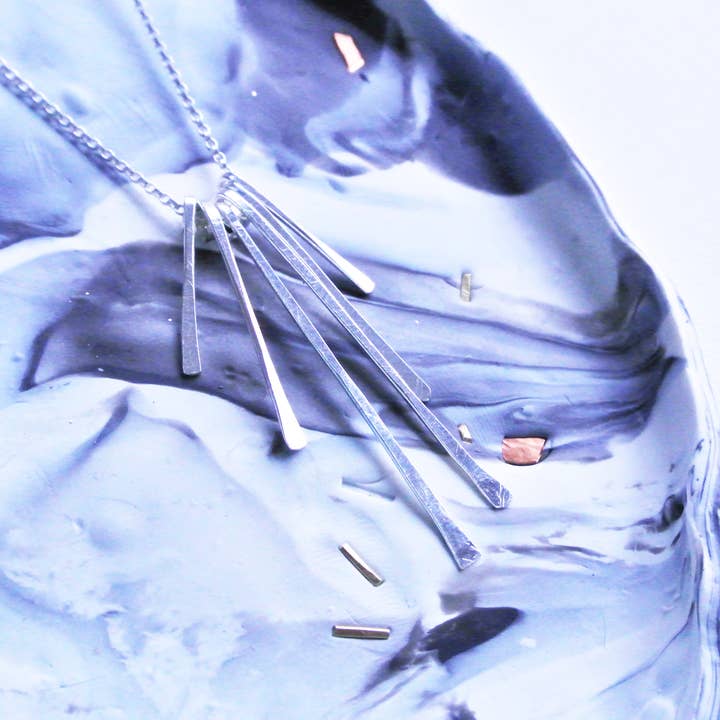 Sterling Silver Spears Pendant Necklace for wholesale by The Pink Locket