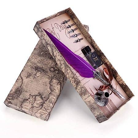 Jay mataji Handicrafts - Wholesale Pen - Quill Feather Pen, Hand Made Antique Quill Dip Pen, Feather