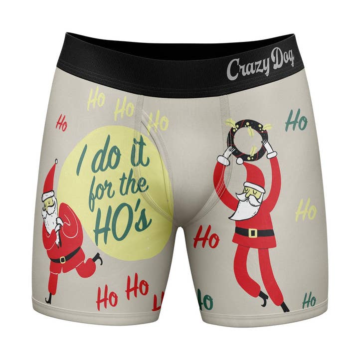 Multi I Do It For The Hos Funny Boxers Christmas Gift Underwear for wholesale on Faire0