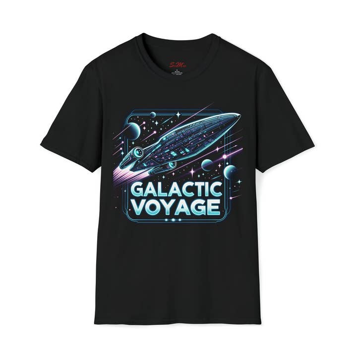 GALACTIC VOYAGE Unisex Softstyle T-Shirt for wholesale by StickMuze