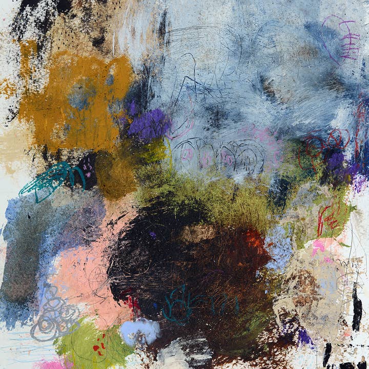 #071827 <br> Abstracte Kunst Canvas Print<br> Iets Om Aan Vast Te Houden voor wholesale door Michel Keck LLC