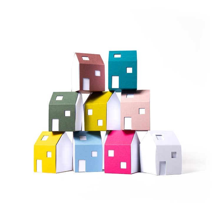Cinqpoints - Wholesale Notepad - House of Notes soft colors - Back to School