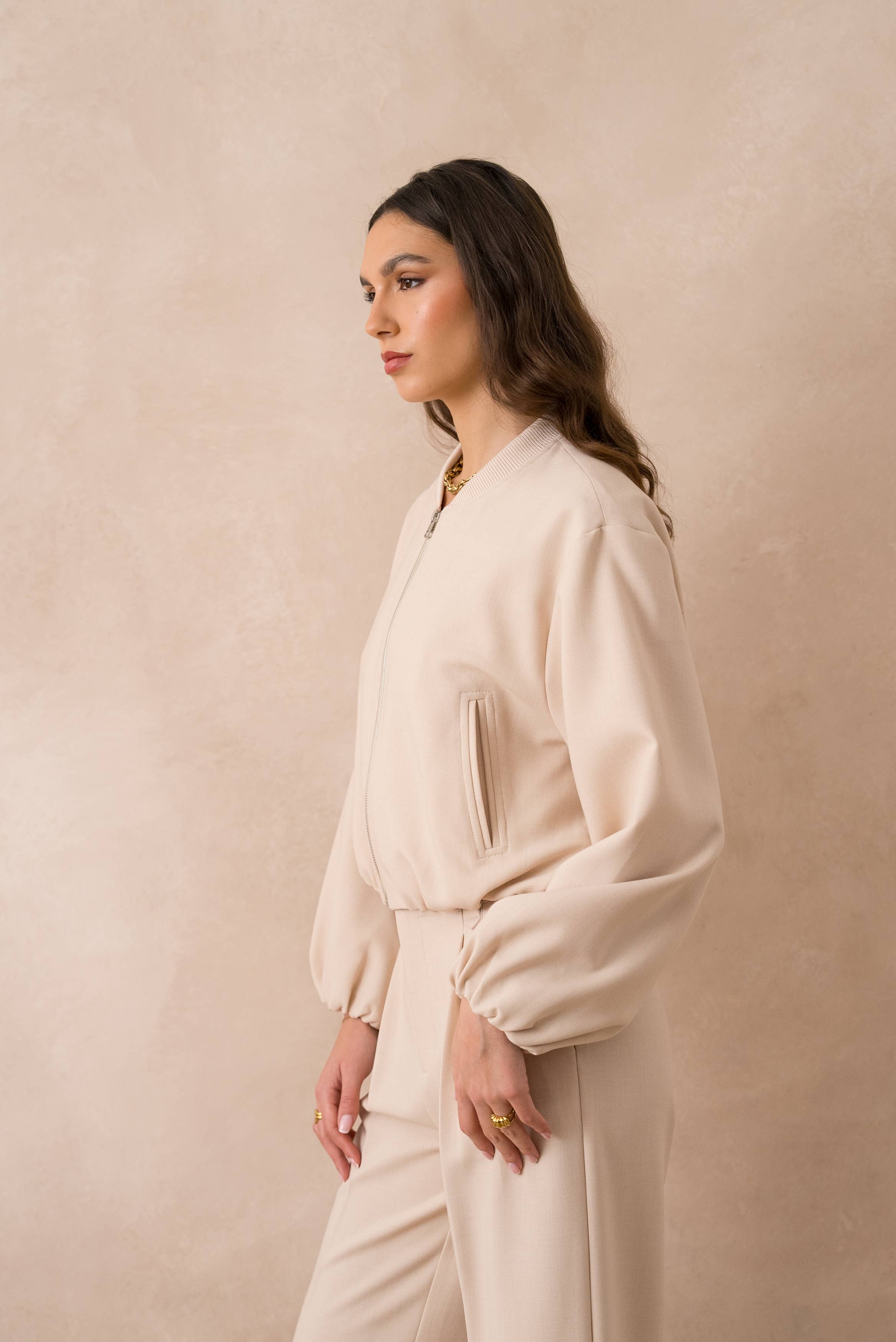 Attentif Paris - Wholesale Bomber Jacket - Women's - [Aura] Short bomber jacket with classic collar27