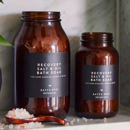 NEW! Recovery Salt & Oil Bath Soak - for sore muscles. for wholesale by Batch #001
