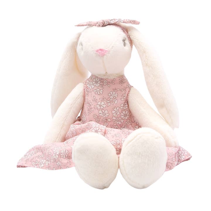 Petite Vous Lily the Rabbit Doll - Pink dress for wholesale by PETITE VOUS