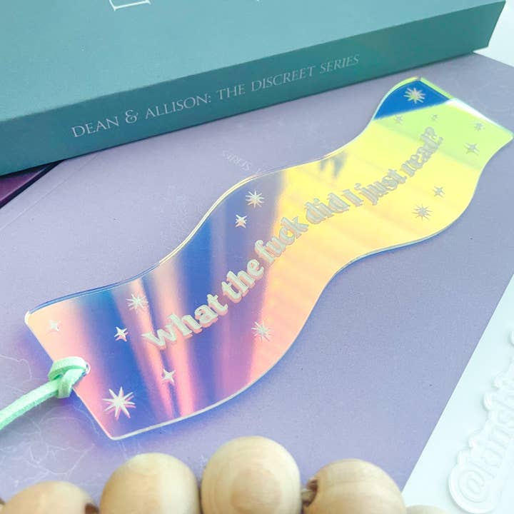 Between The Ink - Wholesale Bookmark - What The F*** Did I Just Read - Iridescent Wavy Bookmark