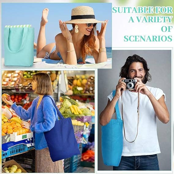 Crover - Wholesale Tote Bag - Unisex - Blank Cotton Canvas Tote Bags – Multi-Color 3