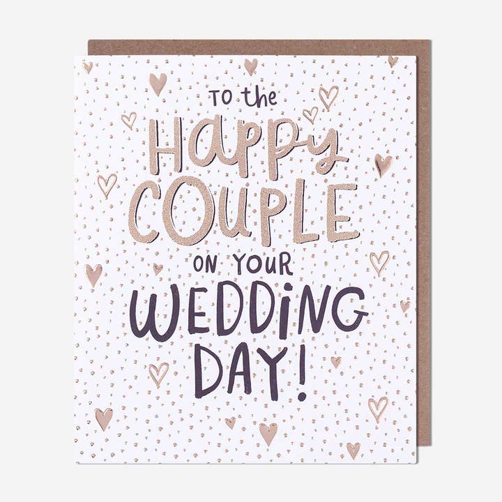 Happy Couple On Your Wedding Day Card for wholesale by Pigment Productions Ltd