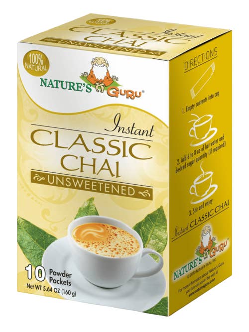 Instant Classic Chai Unsweet for wholesale by Nature's Guru