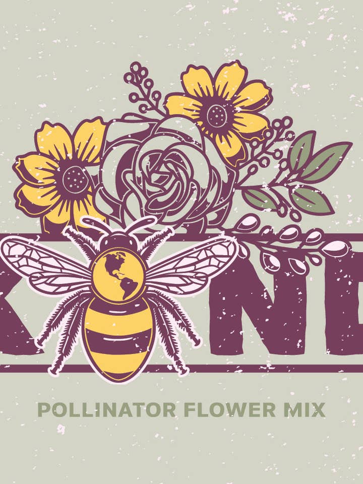 Soyez Gentil - Horizontal - Sachets de Graines Mélange de Fleurs Pollinisatrices pour la vente par Bentley Seed Co.