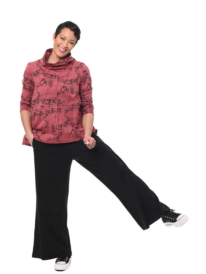 Tulip Clothing - Wholesale Tunic - Women's - L118 Mazie in Marsala Etching*1