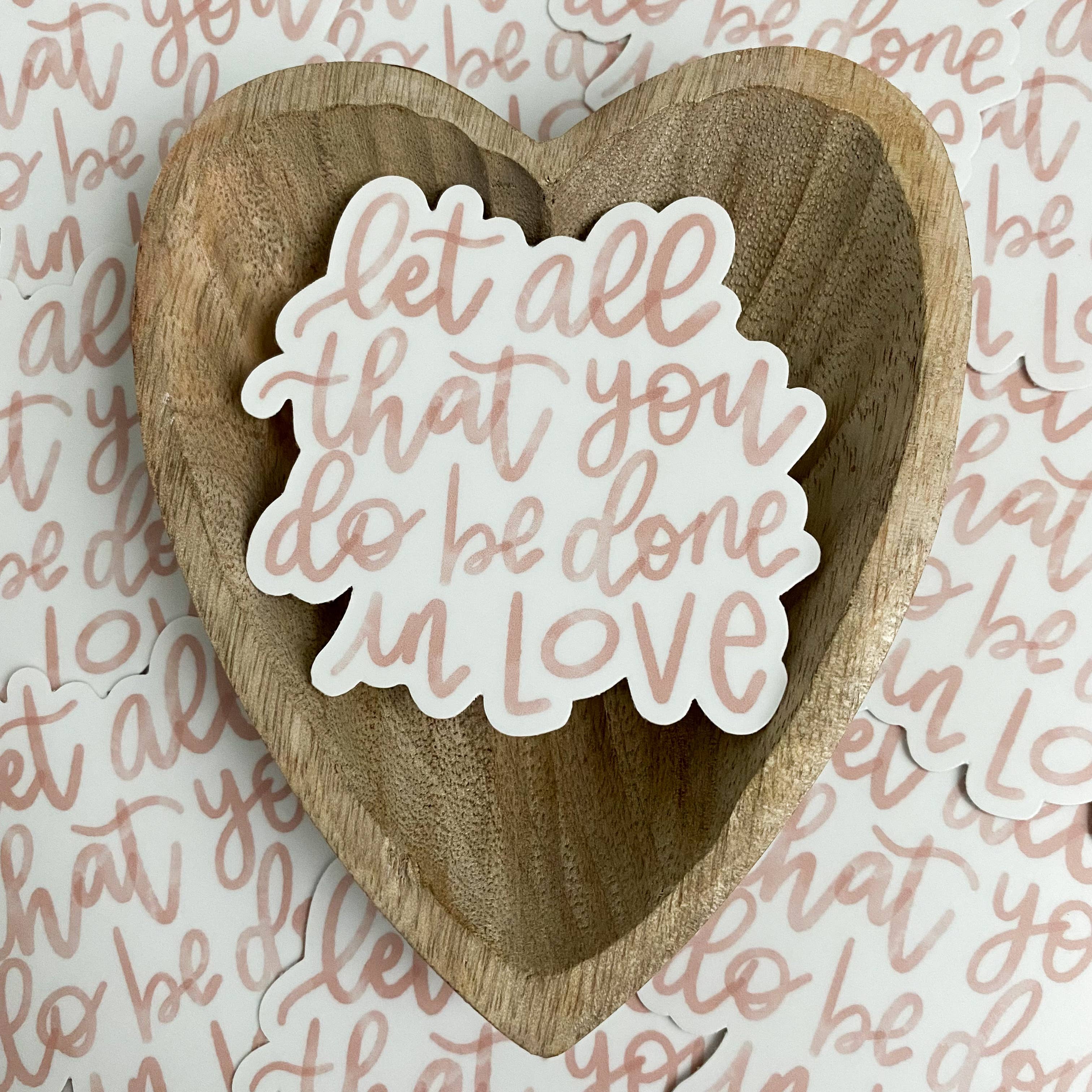 swaygirls - Wholesale Sticker - 1 Corinthians 16:14 love sticker | Christian gifts2