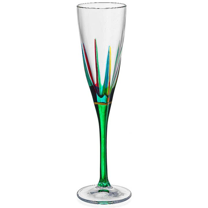 Fusion Champagne Flute Venetiaans Glas voor wholesale door Alice Sturzinger LLC