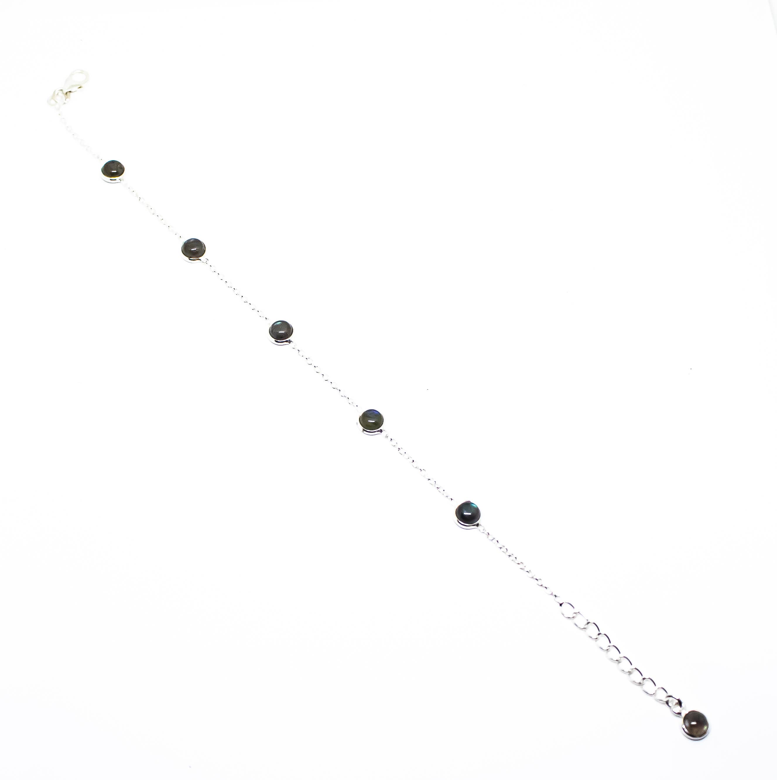 Quasar Gems USA – Großhandel Tennis-Armband – Labradorit Sterling Silber Armband Verstellbar4