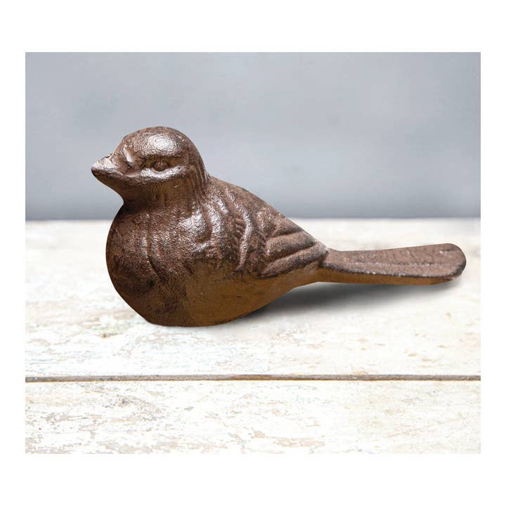 Cast Iron Aviary Door Stopper S/2 for wholesale by Manual Woodworkers and Weavers, Inc.