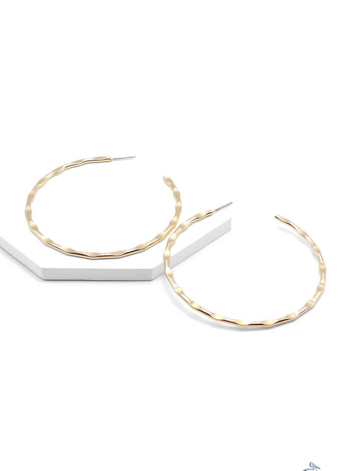 Tidal Twist - Gold Earrings for wholesale by Sunset Marsh LLC