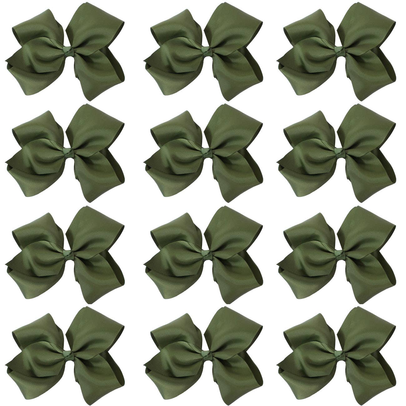 Hana - Wholesale Hair Bow - Kids - 8 Inch Hair Bow With Alligator Clip (12pc)11
