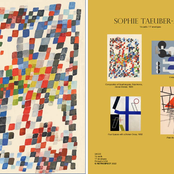 Sophie Tauber-Arp Karten in Box für den Großhandel von The Retrospect Group Collection