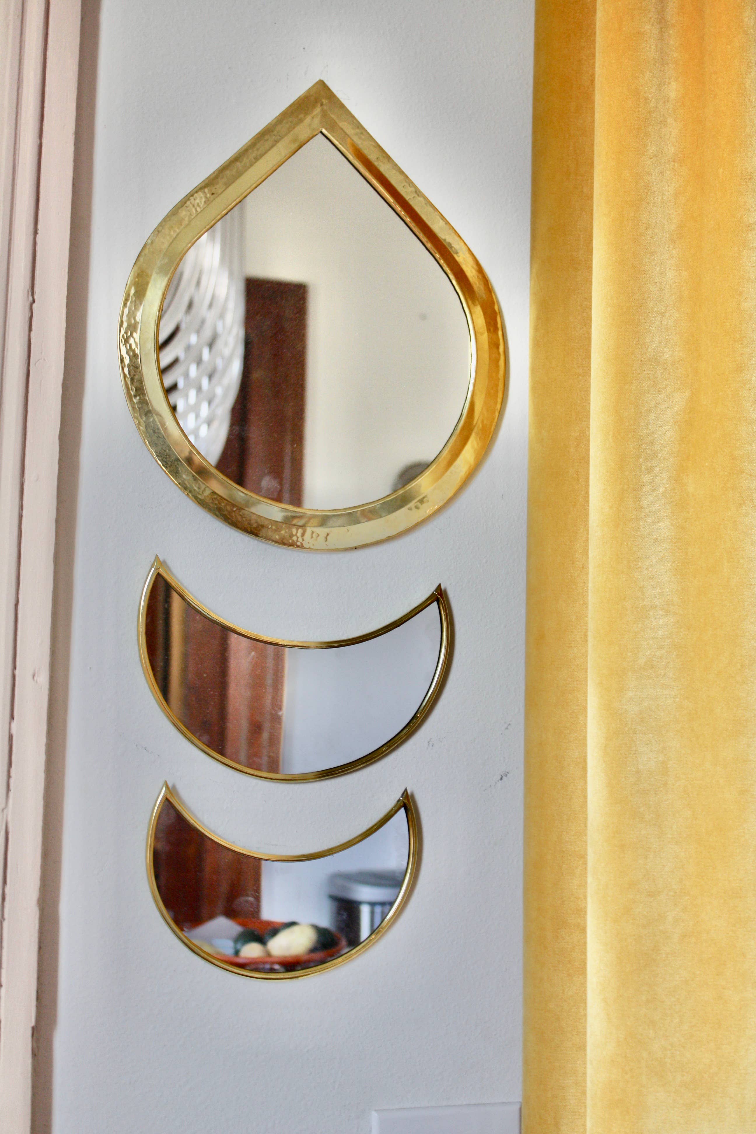 Voyage – Großhandel Wandspiegel – Messingspiegel – Halbmond Mittelgroß1