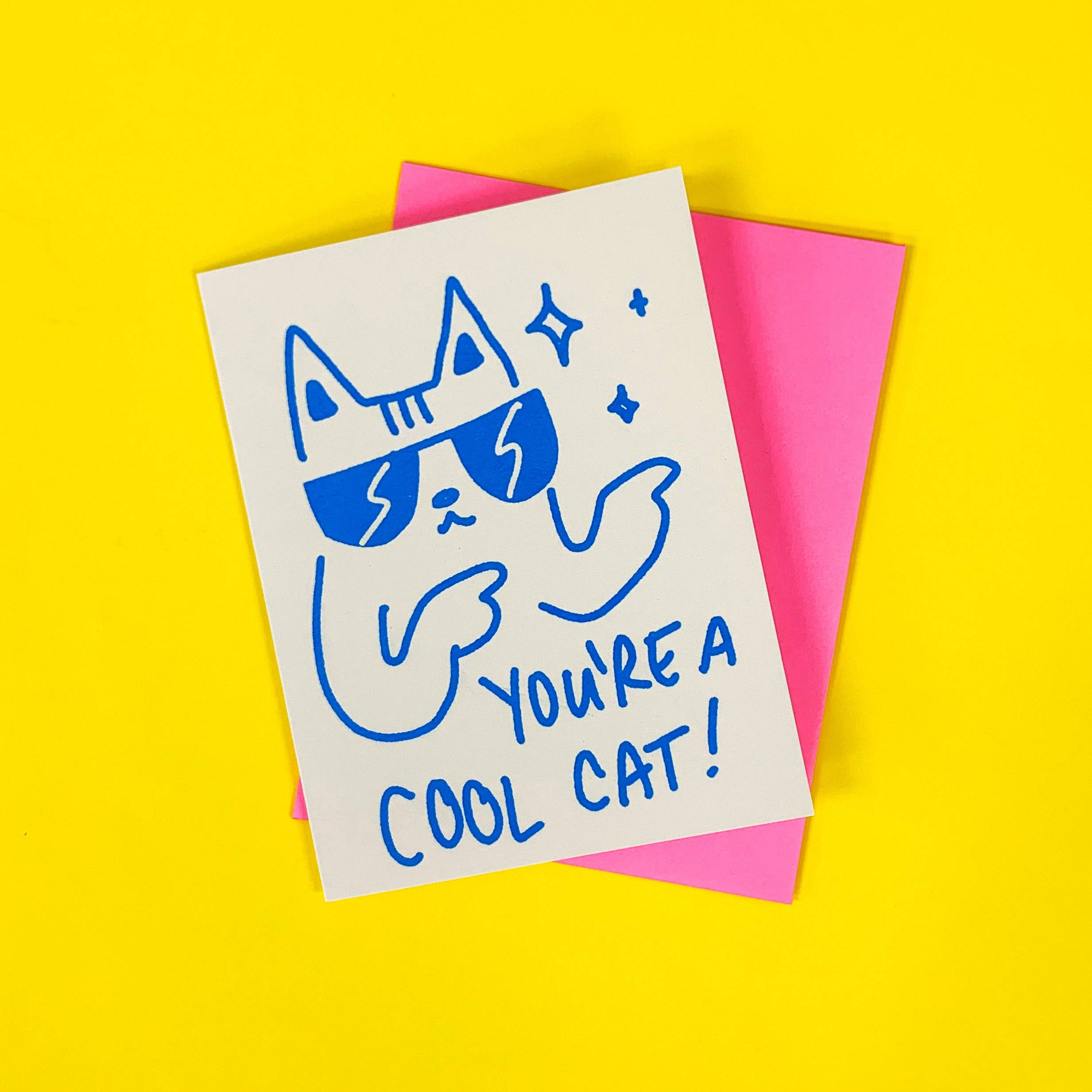 Secret Planet - Wholesale Everyday Greeting Card - You're A Cool Cat Greeting Card