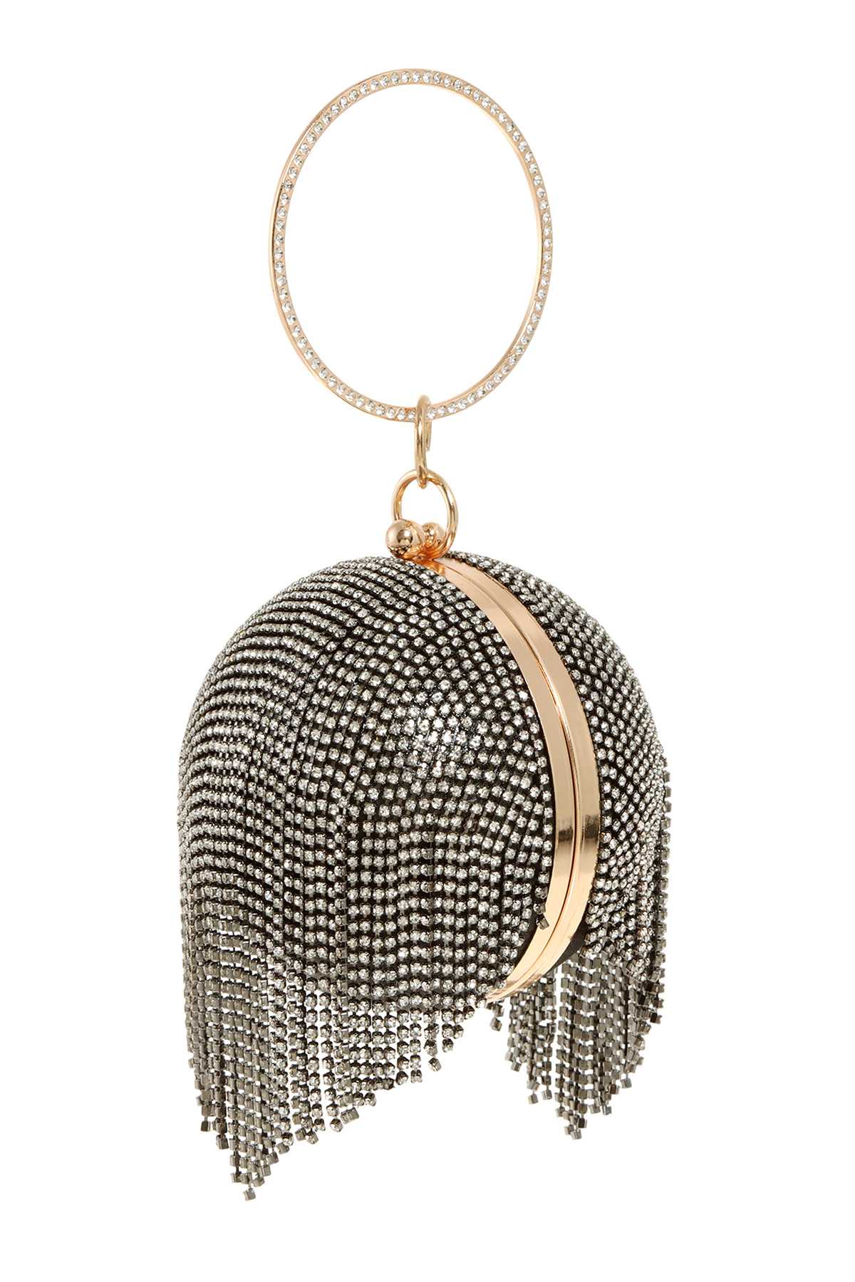 Shop Neighbors – wholesale Kuvertväska - Dam – Full strass frans boll form koppling1