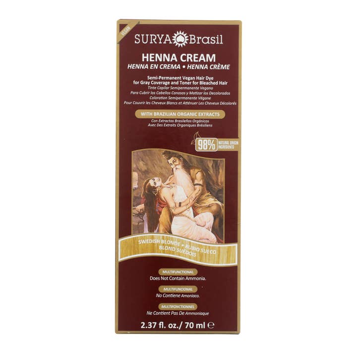 Henna Creme Svensk Blond for engroshandel hos Surya Brasil
