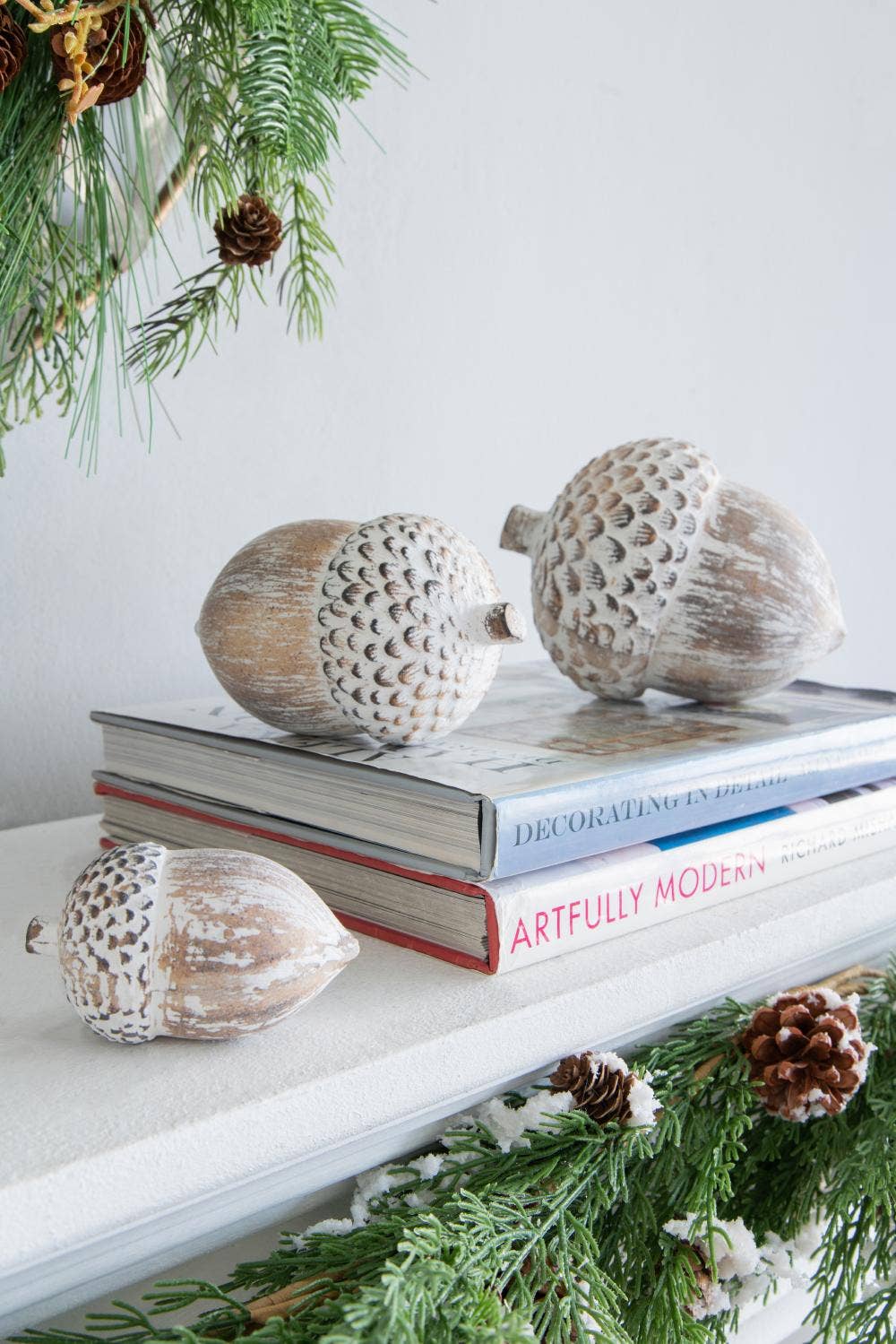 A&B Home Group Inc. - Venta al por mayor Adornos - Piña de pino D3.5x6" (Mediana) - Marrón3