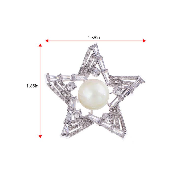 AK Brand - Wholesale Brooch - Colored Twinkle Bling Star Brooch Pin7