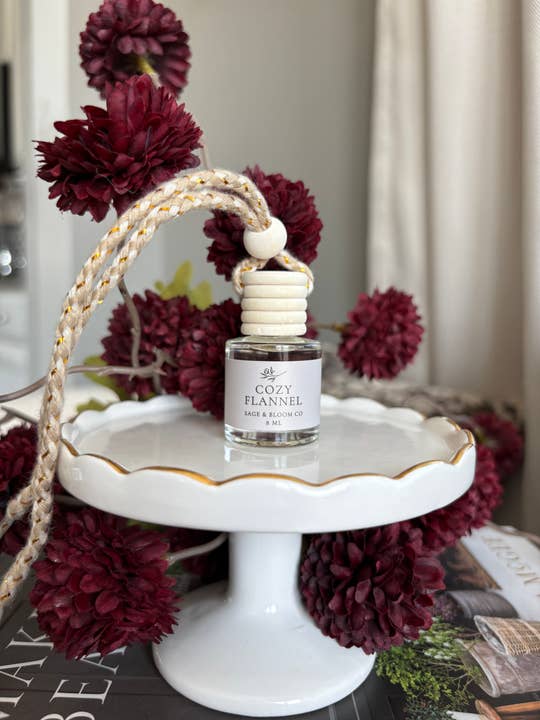 Cozy Flannel Car Diffuser for wholesale by Sage and Bloom Co