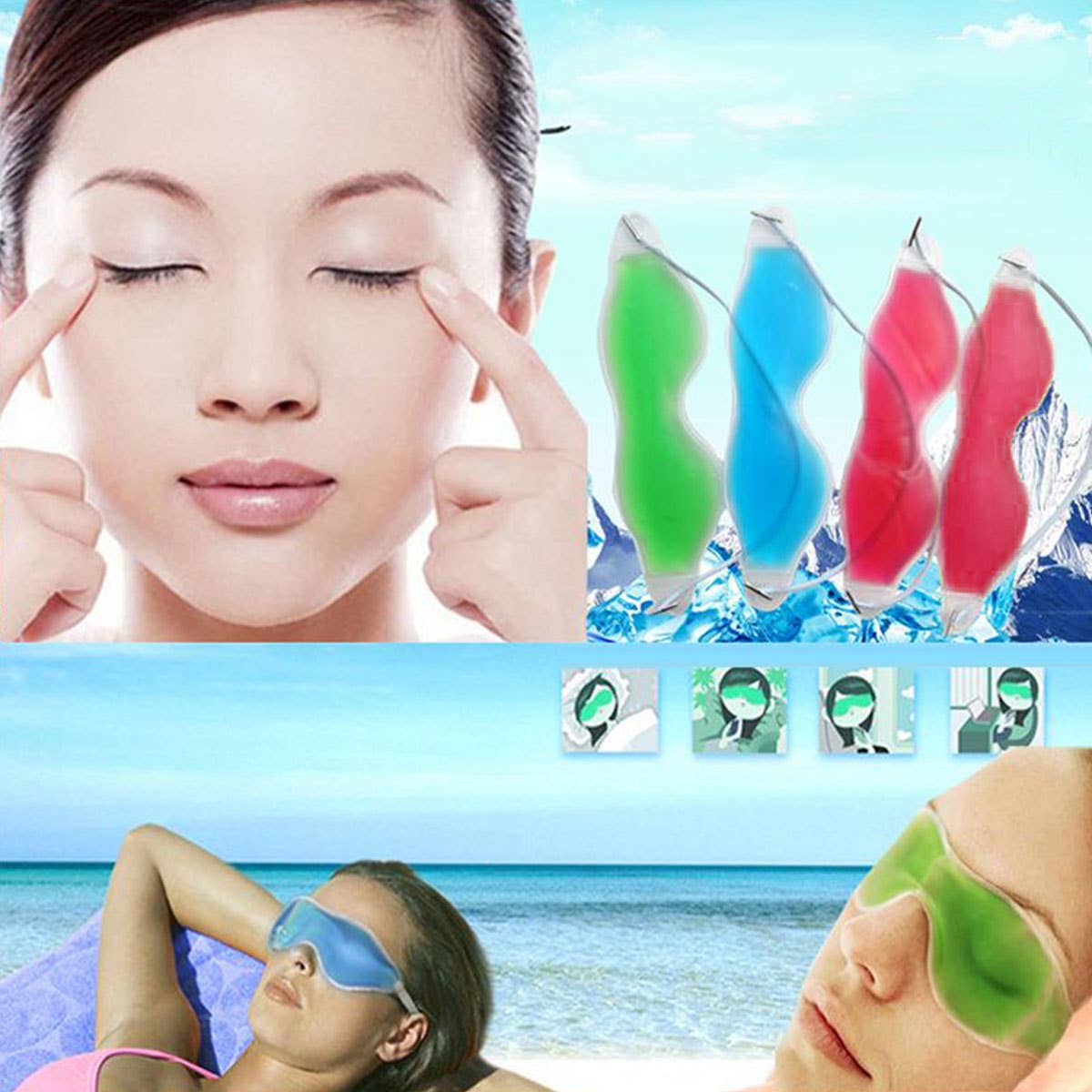 AN Commerce - Wholesale Sleep/Eye Mask - Gel Cold Sleeping Eye Mask2