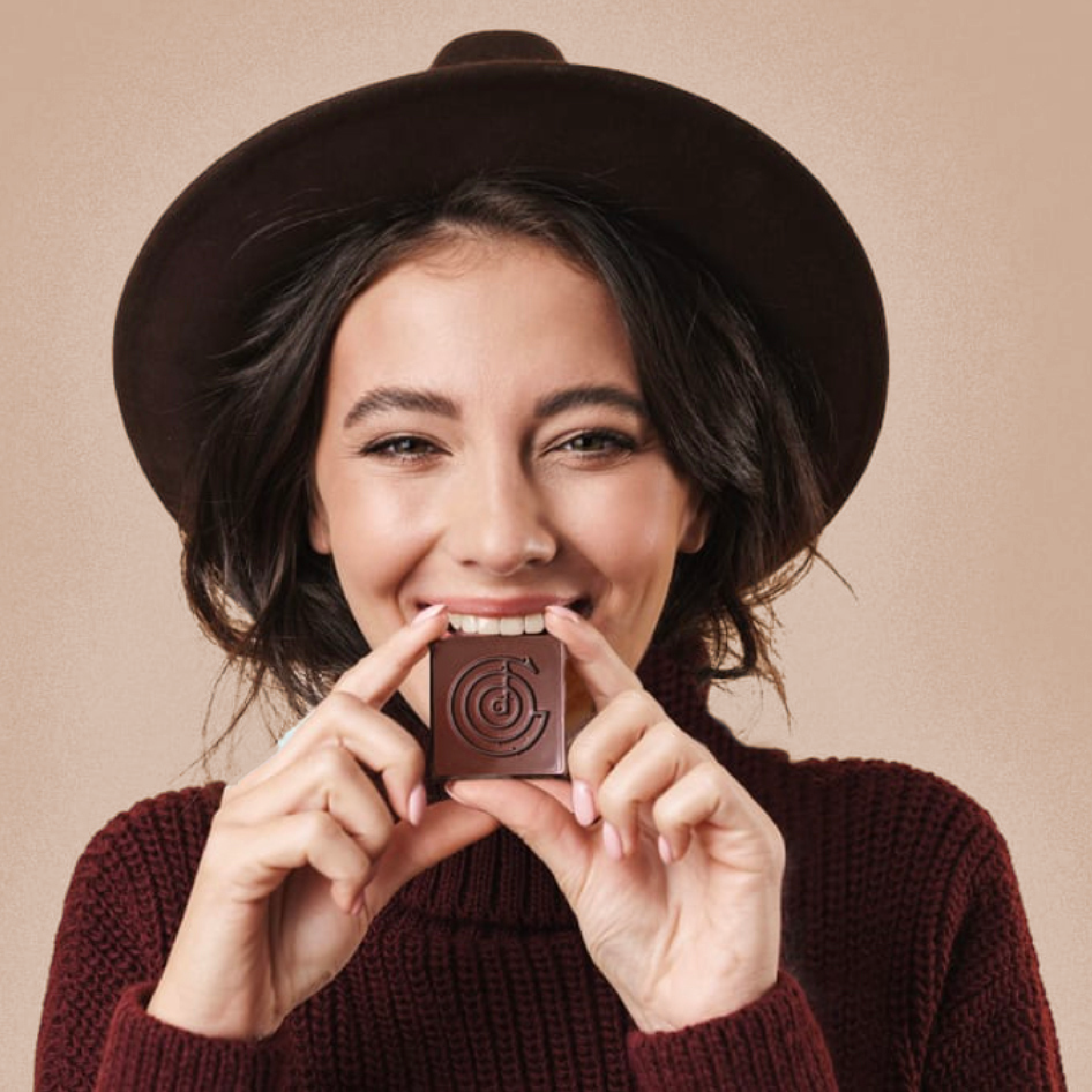 The Good Chocolate – wholesale Chokladkaka – Saltade mandlar Choklad Square/0,4 oz5