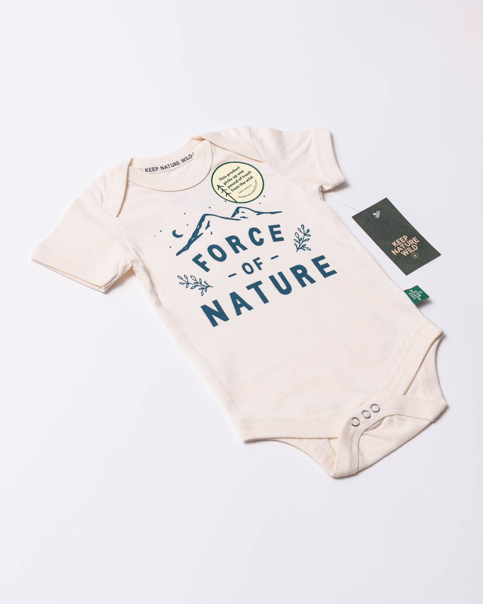 Keep Nature Wild - Wholesale Bodysuit (Non-Footed) - Baby - Force of Nature Baby Bodysuit | Natural6